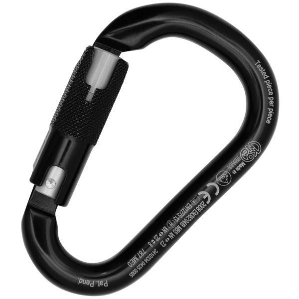 KONG NAPIK HMS RISE LOCK alumínium bajonett záras karabiner fekete