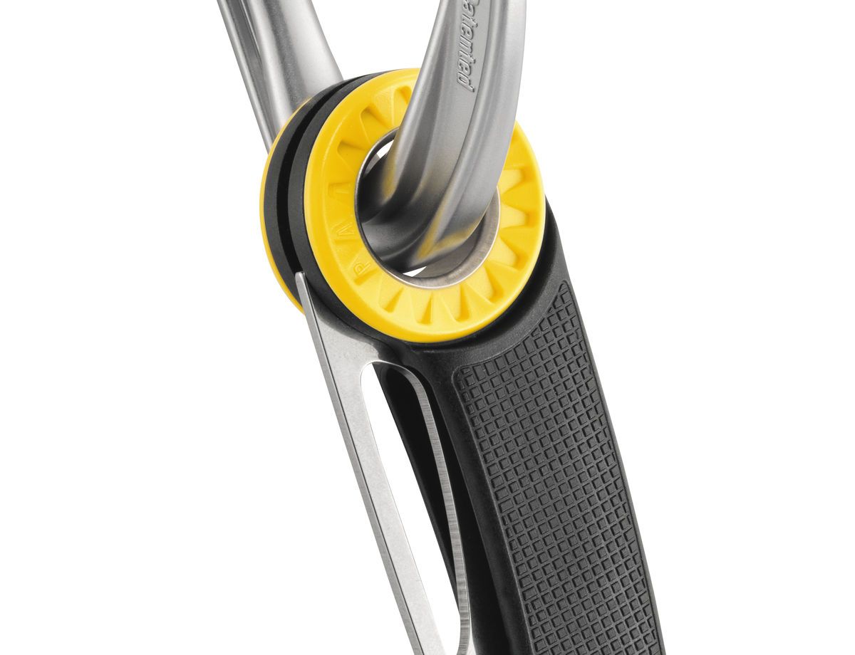 Petzl SPATHA kötélvágó kés karabiner rögzítéssel (Fekete)