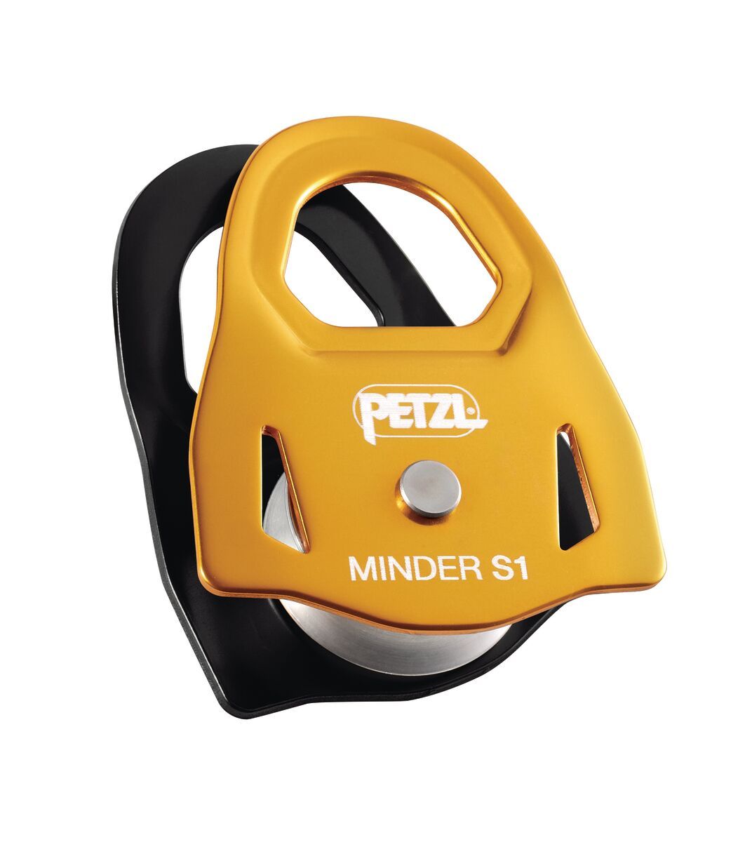 Petzl MINDER S1 – Kompakt, nagy hatásfokú csiga Pruszikos visszafutásgátló rendszerekhez Petzl MINDER S1 – Kompakt, nagy hatásfokú csiga Pruszikos visszafutásgátló rendszerekhez