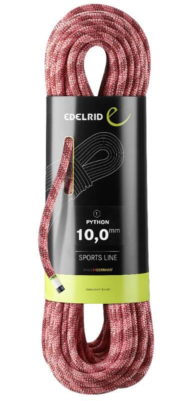 Edelrid Python 10,0 mm – dinamikus mászókötél 60m red Edelrid Python 10,0 mm – dinamikus mászókötél 60m red