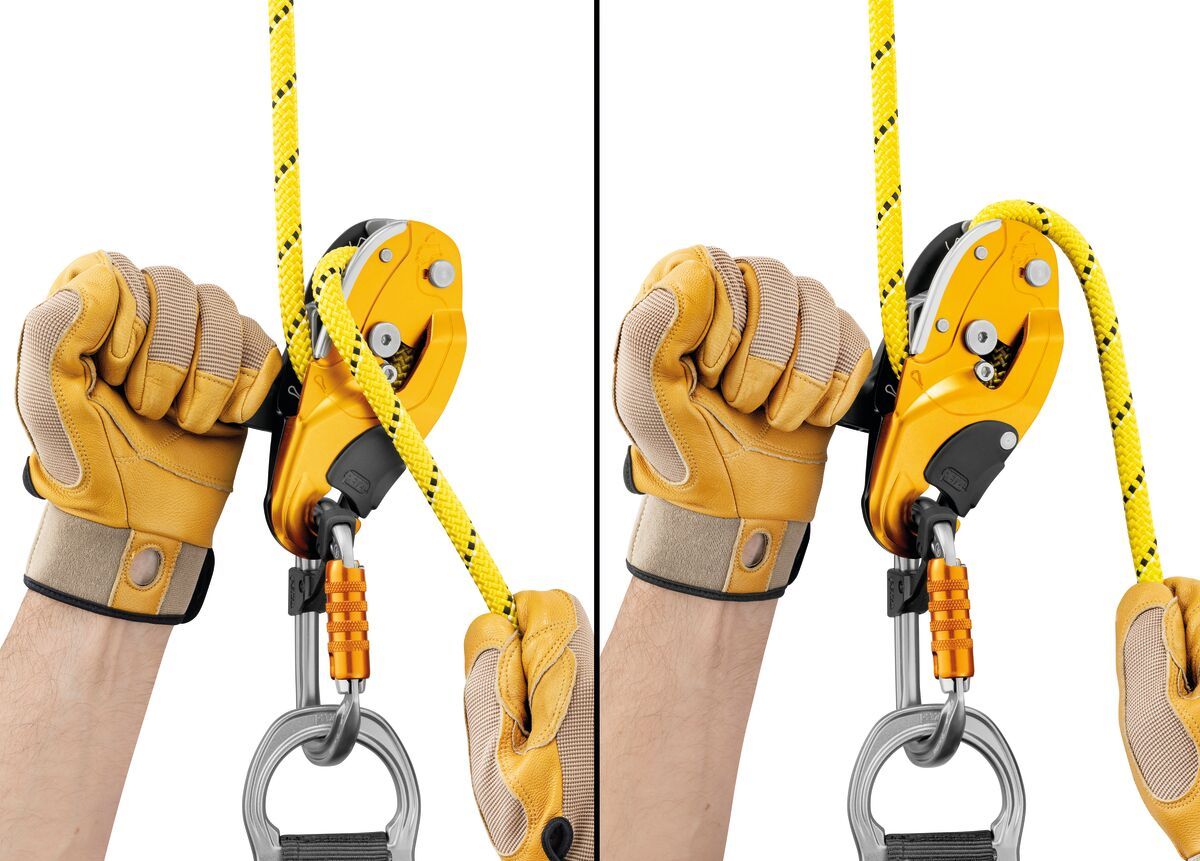 Petzl RIG® Repairable – Professzionális önfékező ereszkedő ipari alpintechnikához (yellow)